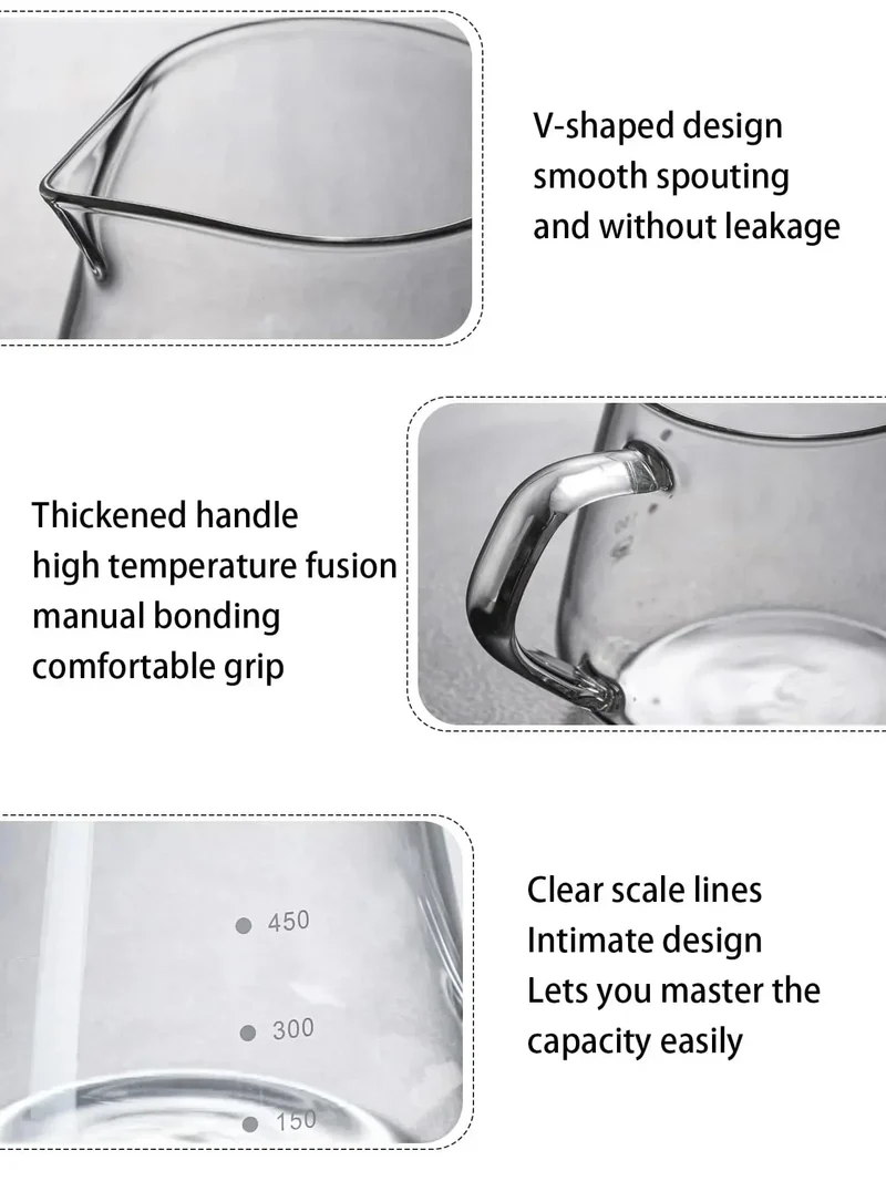 Pour Over Kaffeezubereiter Set Glas Karaffe Kaffee mit Glas Kaffeefilter | Karnz