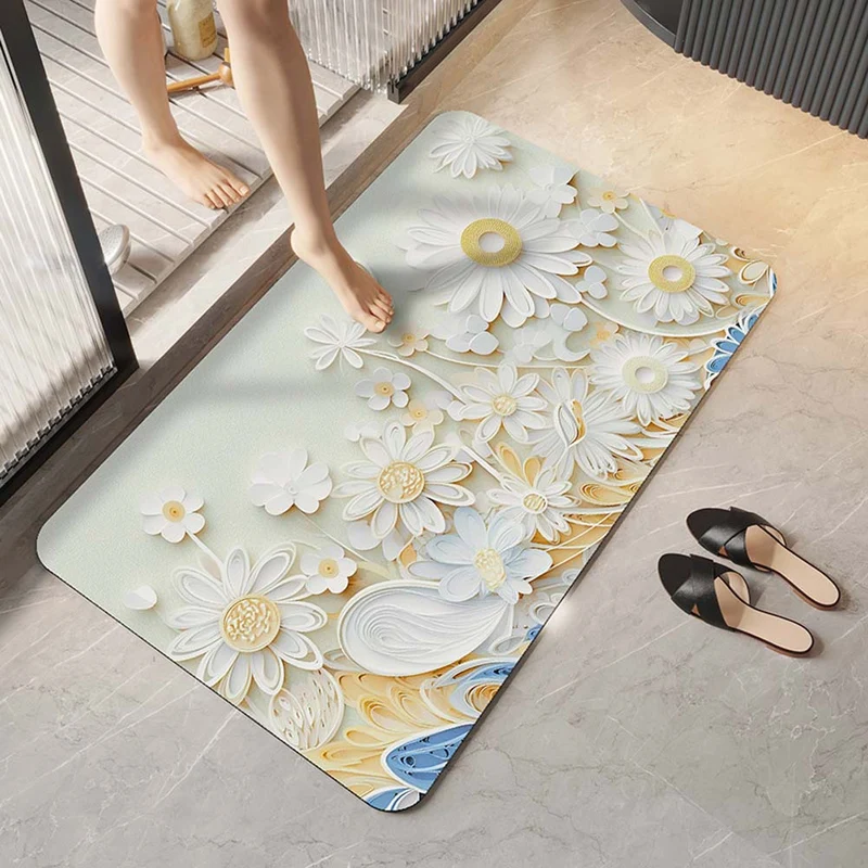 Elegante florale Design-Komfortmatte