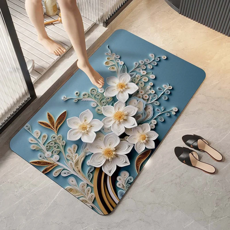 Elegante florale Design-Komfortmatte