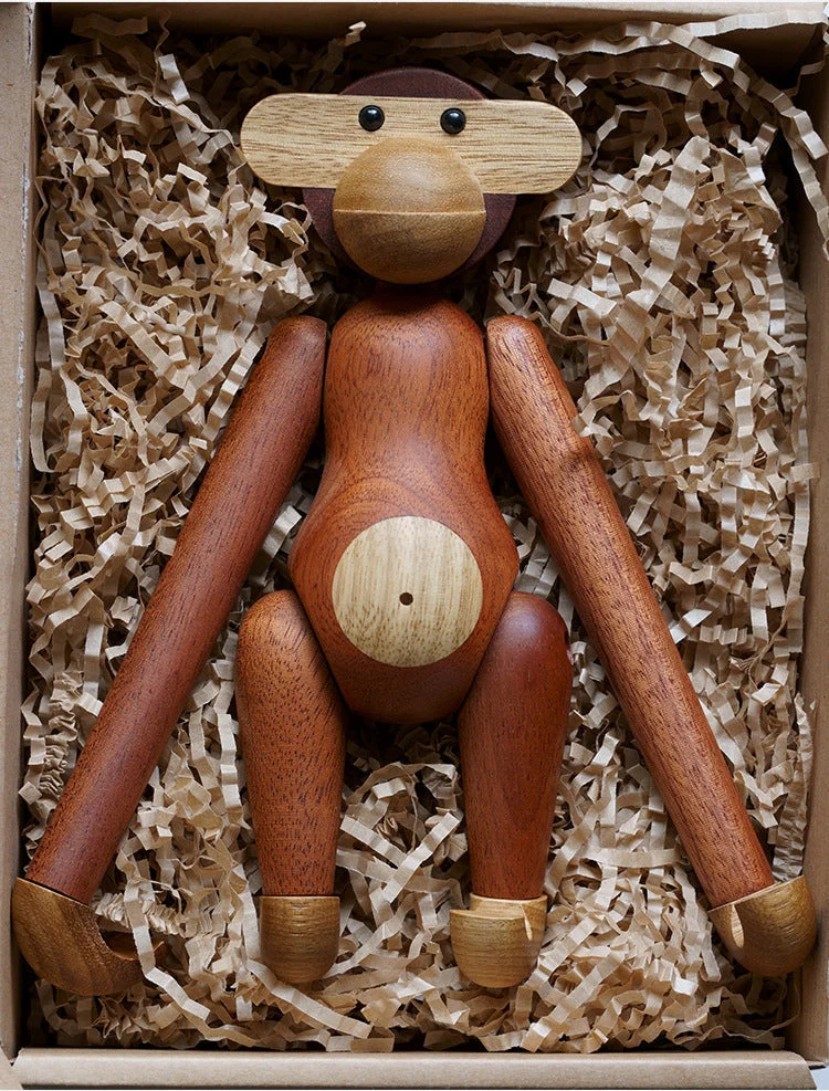Skanto | Frecher Affe Massivholz-Ornament