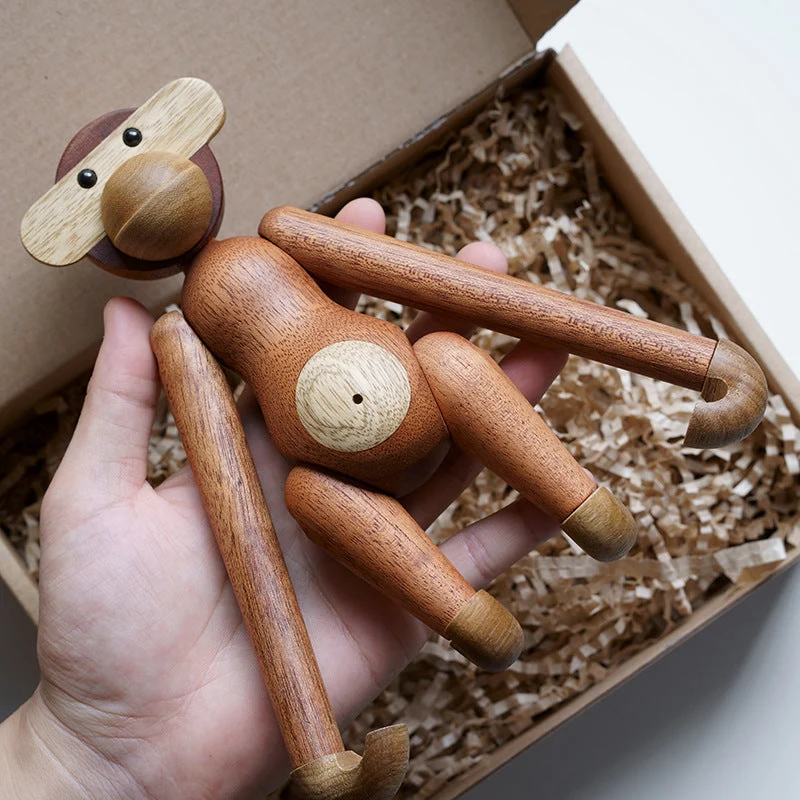 Skanto | Frecher Affe Massivholz-Ornament