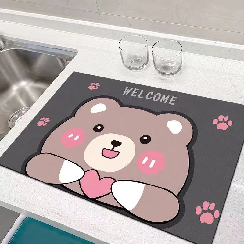 Cartoon Cat Küchenmatte