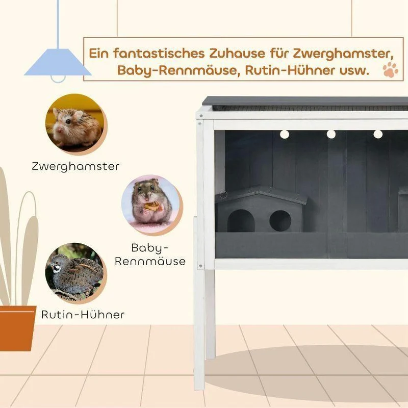 Hamsterkäfig Holz Kleintierkäfig Haustiere Hütten