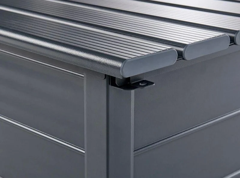 Gartentruhe Aufbewahrungsbox Gartenbox 300L Kunststoff Holzoptik