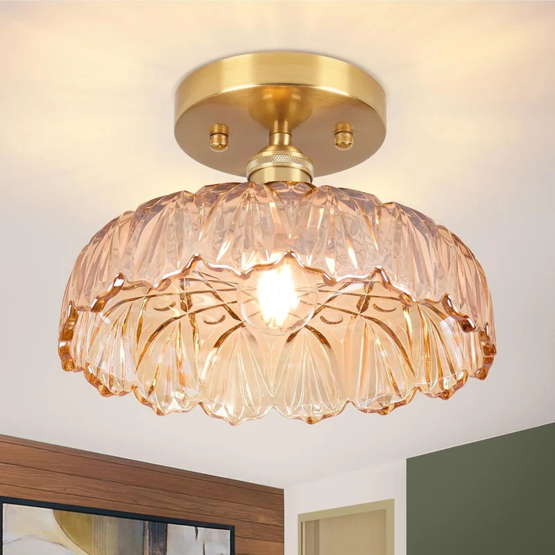 Elegante Glas-Deckenleuchte