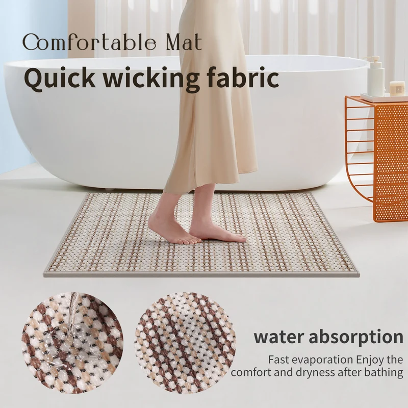 Weicher Baumwoll-Badevorleger