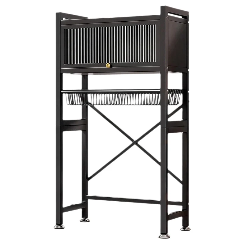 Stahlregal für Waschmaschine, 2–3 Ebenen mit Türen