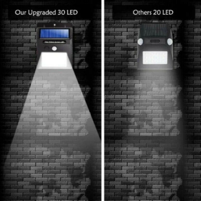 Solar LED Außenleuchte Bewegungsmelder Wandlampe