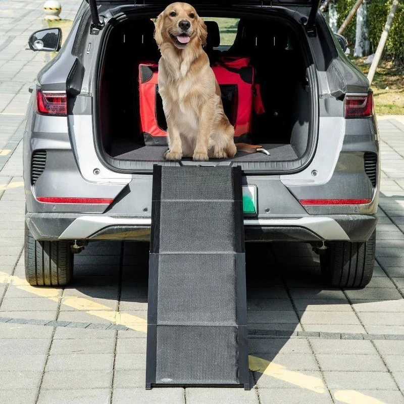 Hunderampe Auto Klappbar 158 cm Einstiegshilfe Haustier