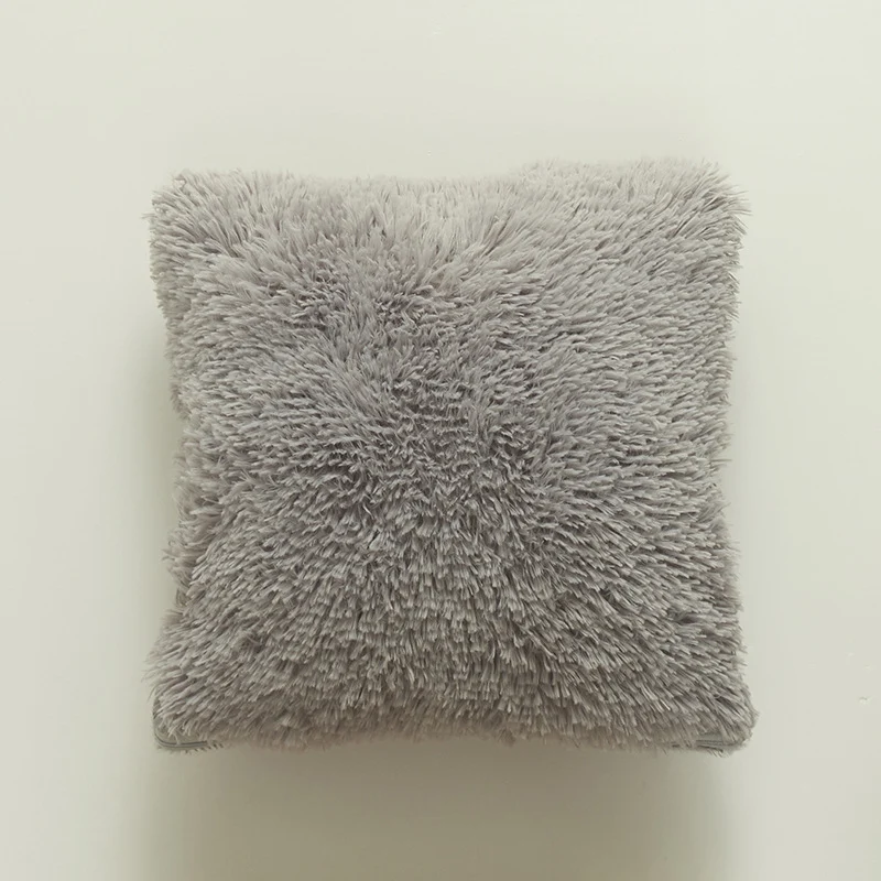Plüschweiche Textur Dekokissen