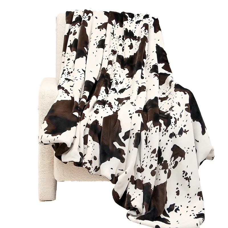 Weiches Gewebe Zebra Muster Fleece-Decke