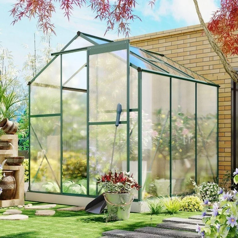 Aluminium Gewächshaus Gartenhaus Polycarbonat Garten