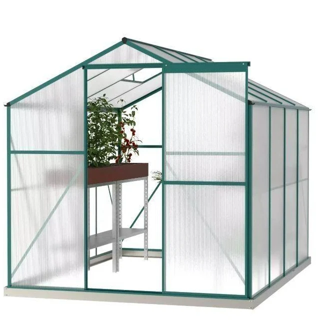 Aluminium Gewächshaus Gartenhaus Polycarbonat Garten
