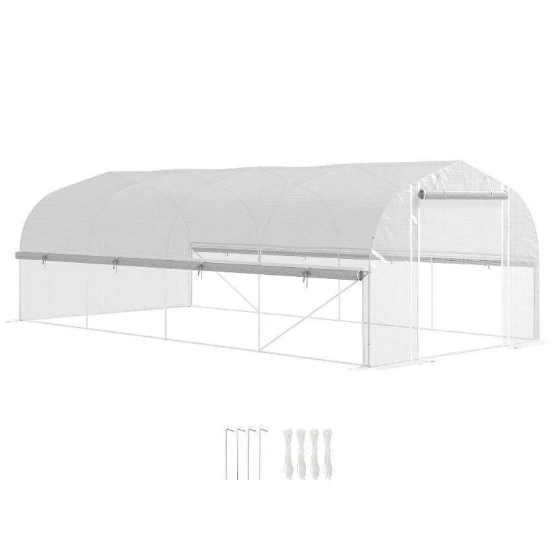Foliengewächshaus 6×3×2 m Garten Gewächshaus