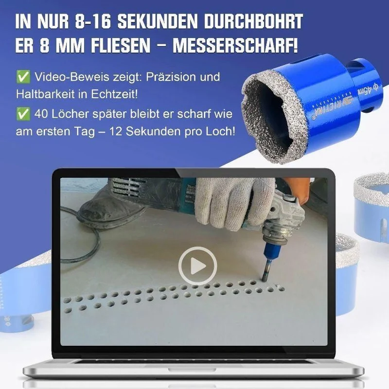 Diamant Trennscheibe 125 mm Fliesen Feinsteinzeug Granit
