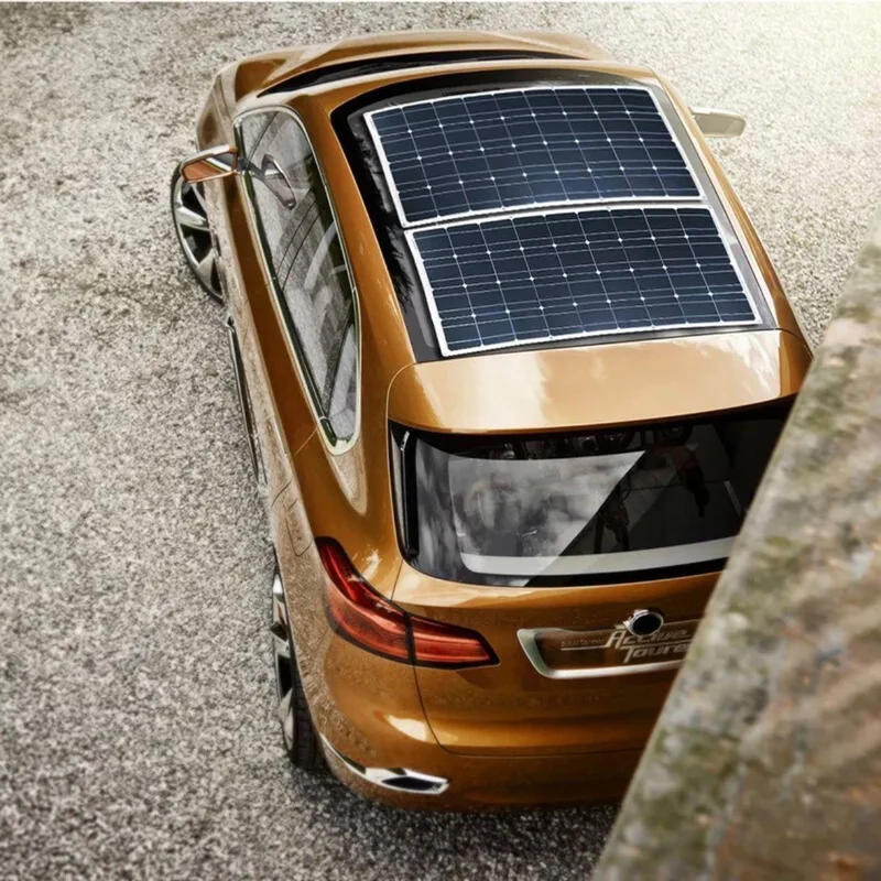 4×100W Flexibles Solarpanel Set 400W 12V ultradünn