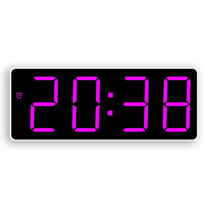 Digitale Wanduhr mit großem LED-Display Karnz