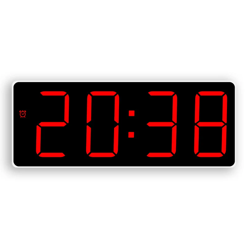 Digitale Wanduhr mit großem LED-Display Karnz