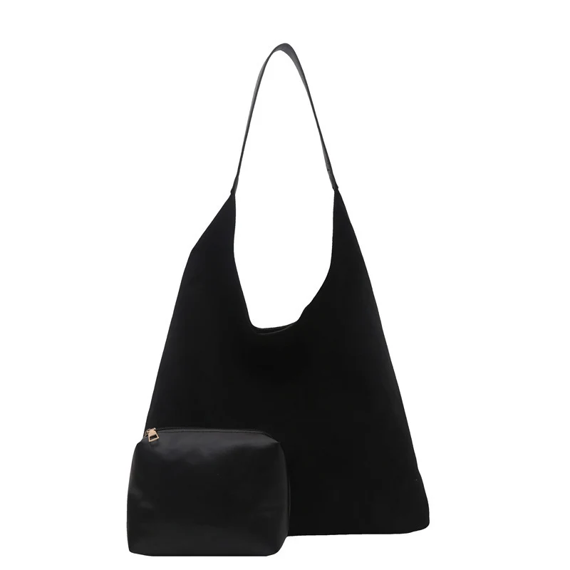 Wildleder Slouchy Hobo Bag Karnz