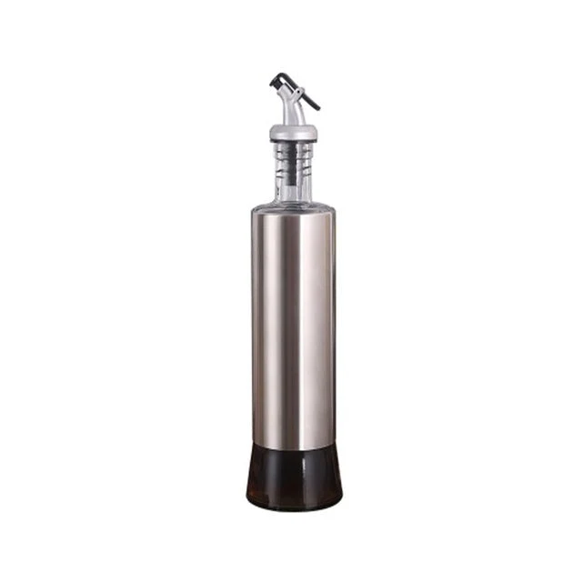 Edelstahl Ölflasche Glas Küchenkrug Lagerdispenser | Karnz