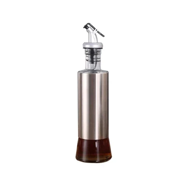Edelstahl Ölflasche Glas Küchenkrug Lagerdispenser | Karnz