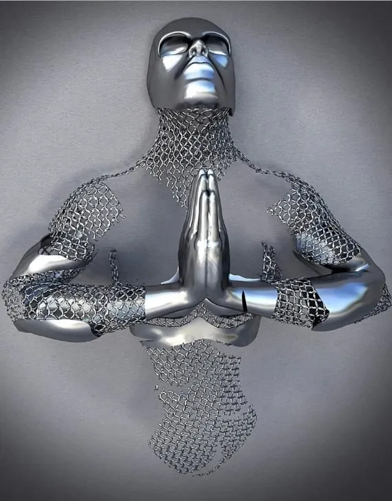 Skanto | Metallfiguren Statuen Abstraktes Leinwandgemälde Paar Wandkunst Liebes-Skulptur Poster Druck Wohnkultur Wohnzimmer Geschenke