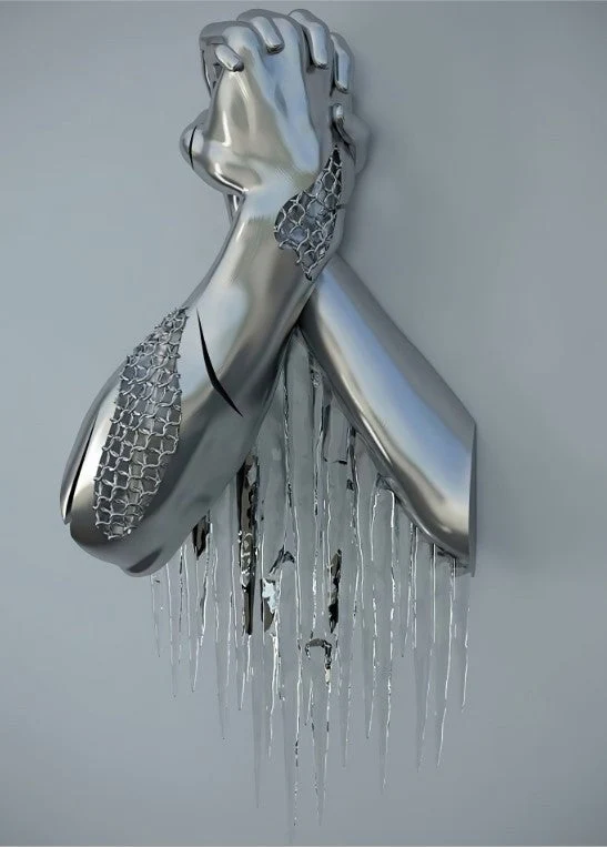 Skanto | Metallfiguren Statuen Abstraktes Leinwandgemälde Paar Wandkunst Liebes-Skulptur Poster Druck Wohnkultur Wohnzimmer Geschenke