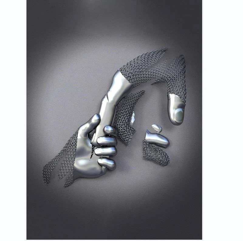 Skanto | Metallfiguren Statuen Abstraktes Leinwandgemälde Paar Wandkunst Liebes-Skulptur Poster Druck Wohnkultur Wohnzimmer Geschenke