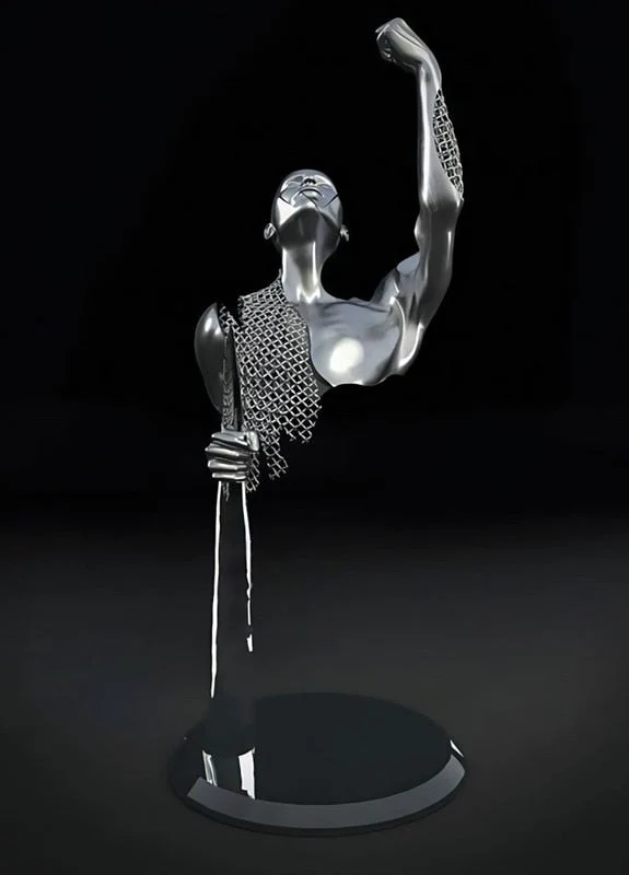 Skanto | Metallfiguren Statuen Abstraktes Leinwandgemälde Paar Wandkunst Liebes-Skulptur Poster Druck Wohnkultur Wohnzimmer Geschenke