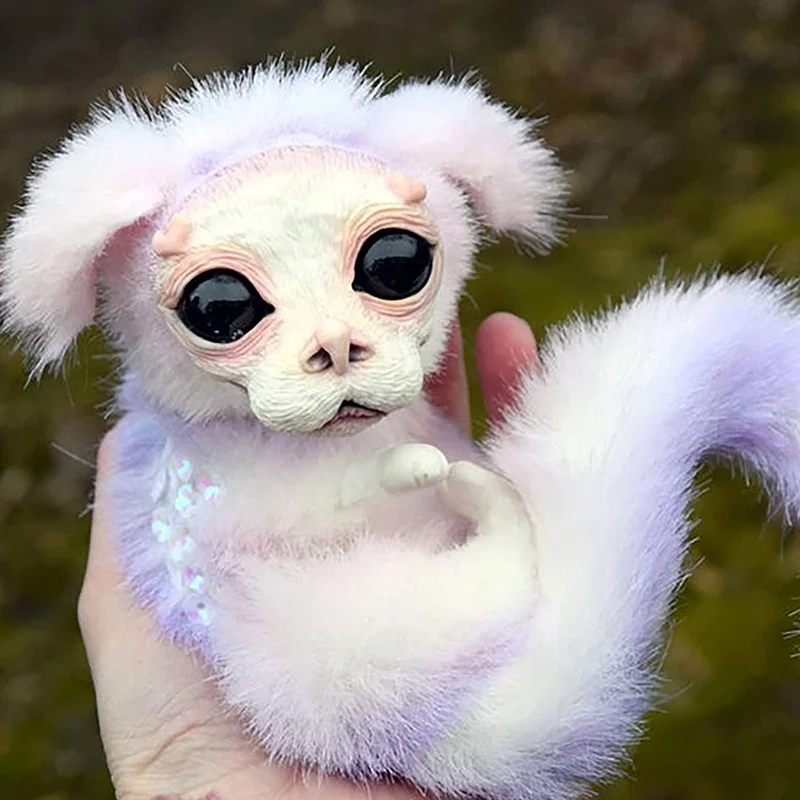 Skanto | Labyrinth Plüschpuppe Irrgarten Wurm Rote Haare Großmaul Monster Tier Plüschtier Süßes Lustiges Geschenk Plüschpuppe Wohnkultur