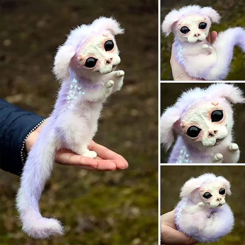 Skanto | Labyrinth Plüschpuppe Irrgarten Wurm Rote Haare Großmaul Monster Tier Plüschtier Süßes Lustiges Geschenk Plüschpuppe Wohnkultur