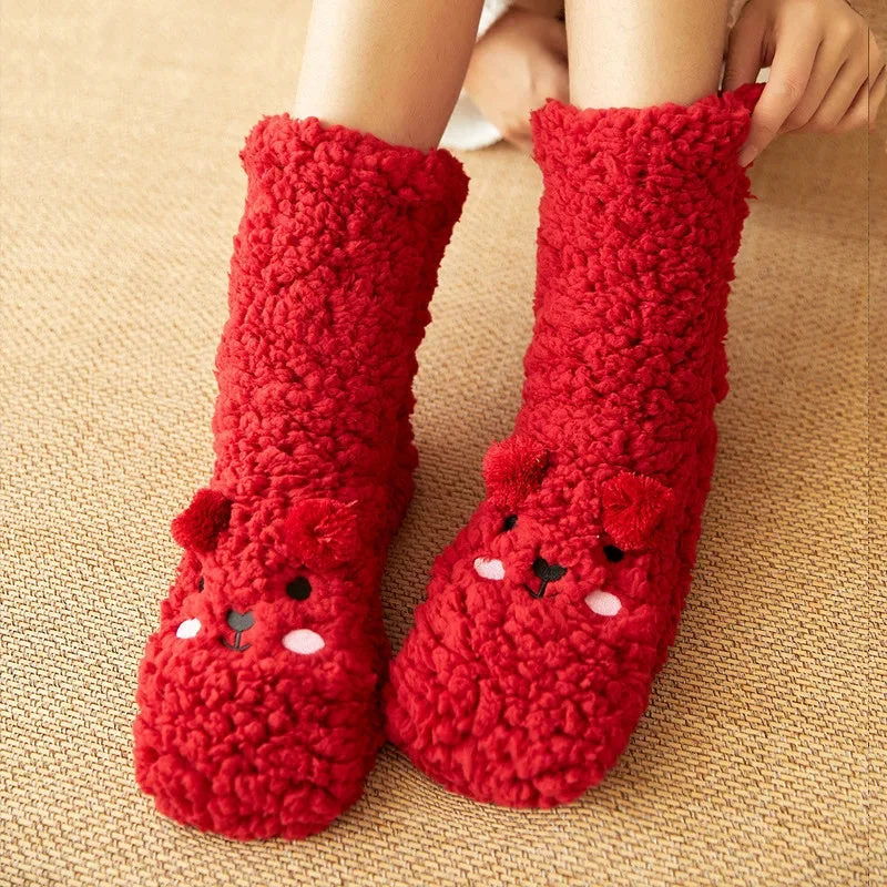 Warme, flauschige Bärensocken | Karnz