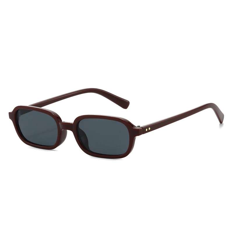 Schlanke Minimalistische Quadratische Sonnenbrille Karnz
