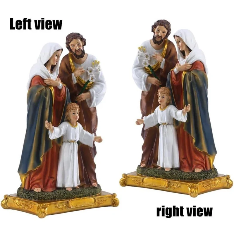 Heilige Familie Statue Figur Kunstharz Deko