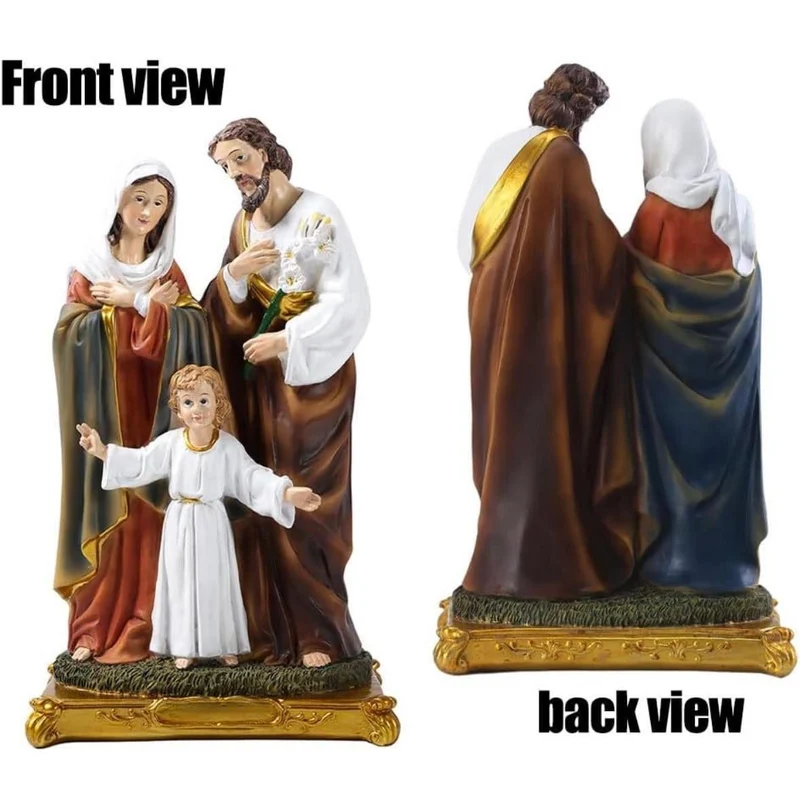Heilige Familie Statue Figur Kunstharz Deko