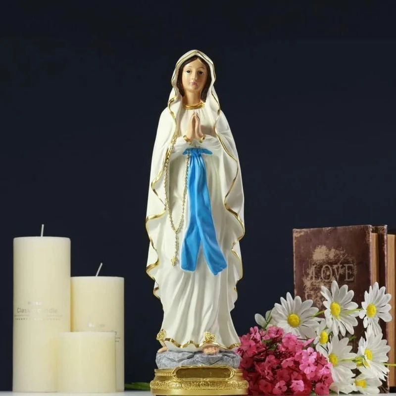 Jungfrau Maria Statue Deko Figur Kunstharz