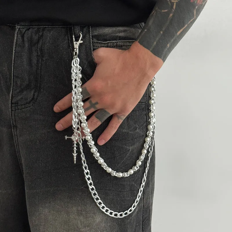 Modische Ketten-Hosentaschenkette Karnz