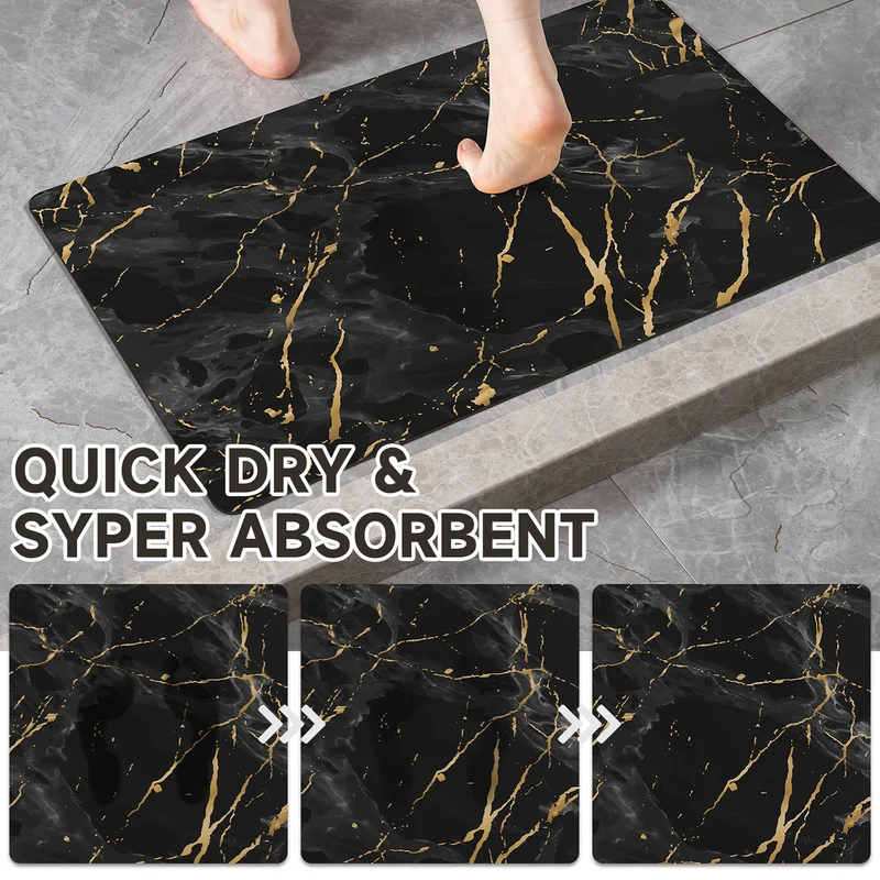 Elegante Marmor Design Badematte