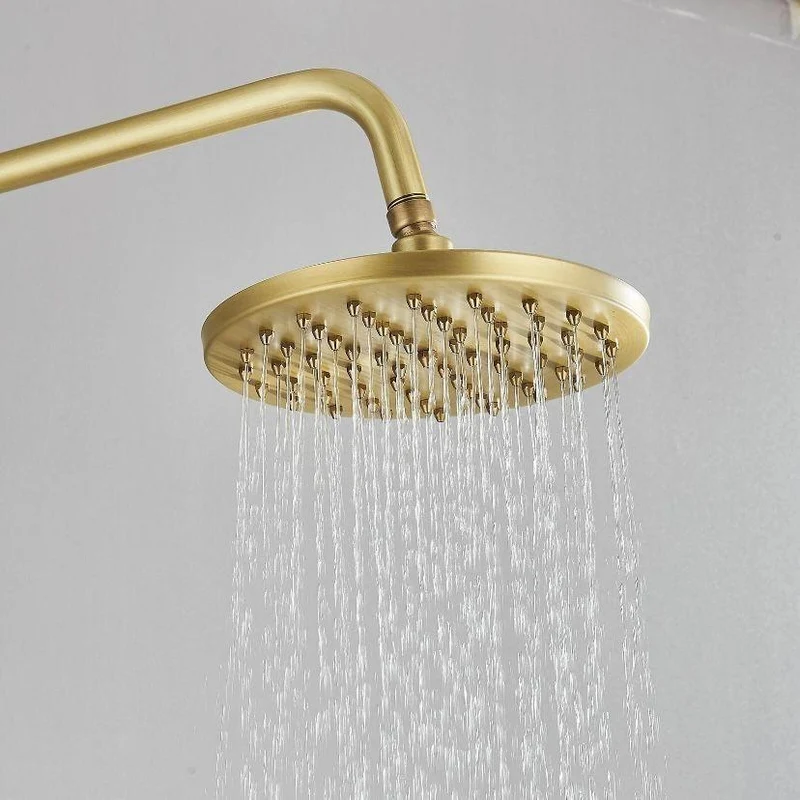 Retro Duschsystem Antik Messing Regendusche Handbrause