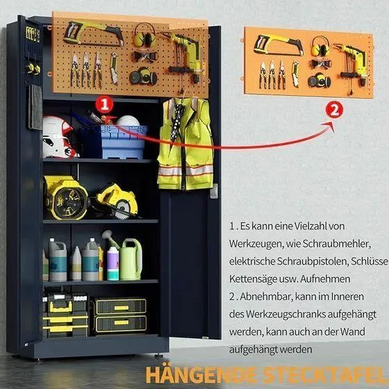Metallschrank Werkzeugschrank Aktenschrank Werkstatt Büro