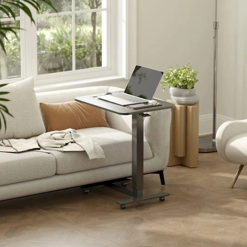Laptoptisch höhenverstellbar C Tisch Beistelltisch Rollen Stehpult
