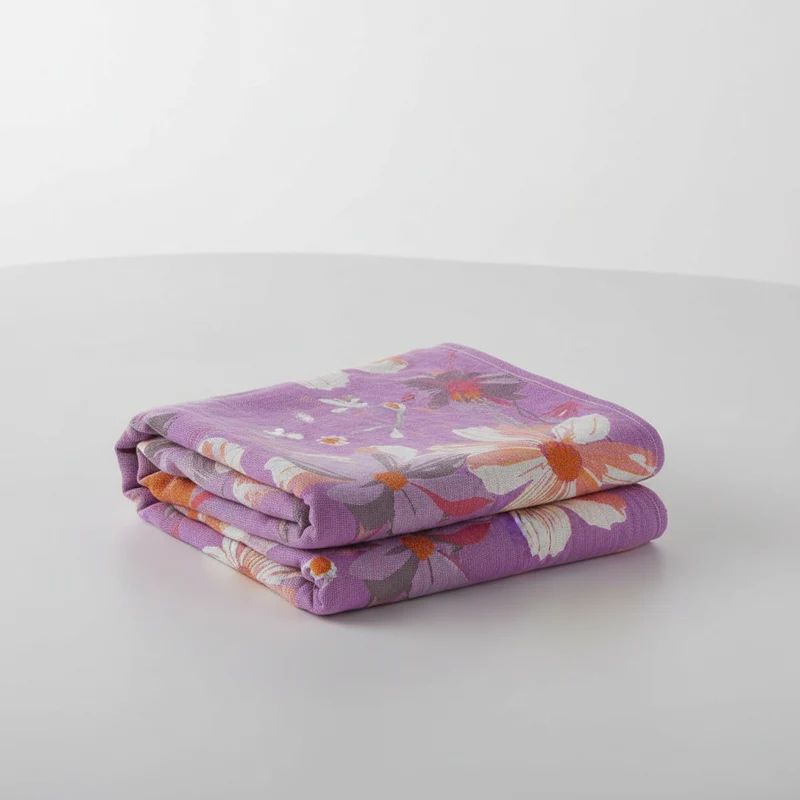 Blumenmuster Handtuch - LavenderTowel