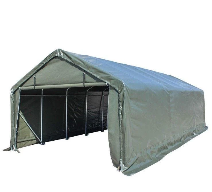 XXL Weidezelt 6×3,3m Unterstand mit PVC-Plane