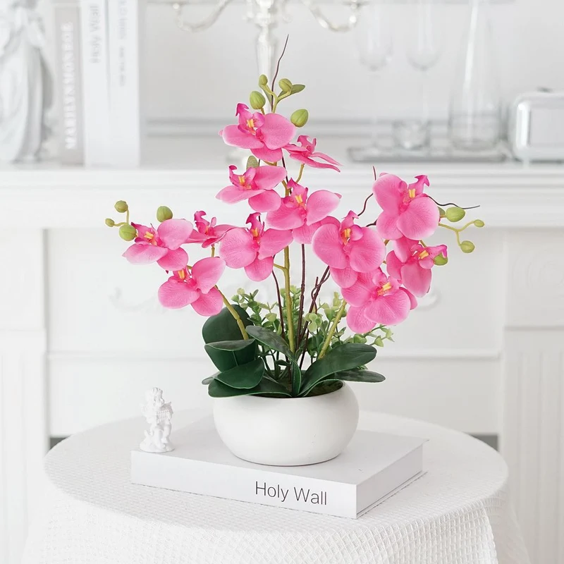 Realistische künstliche Orchideen Dekoration