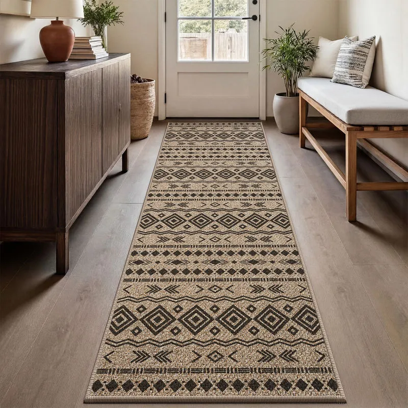 Aufwendiges florales Design Läufermatte