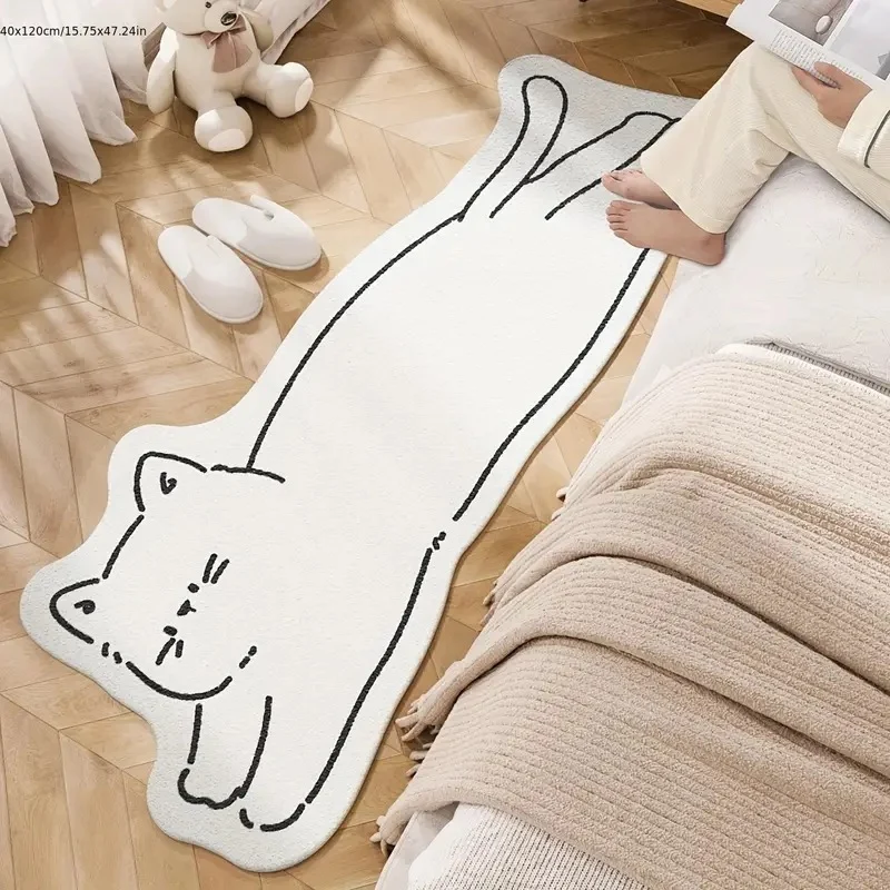 Verspielt Cartoon Katze Teppich