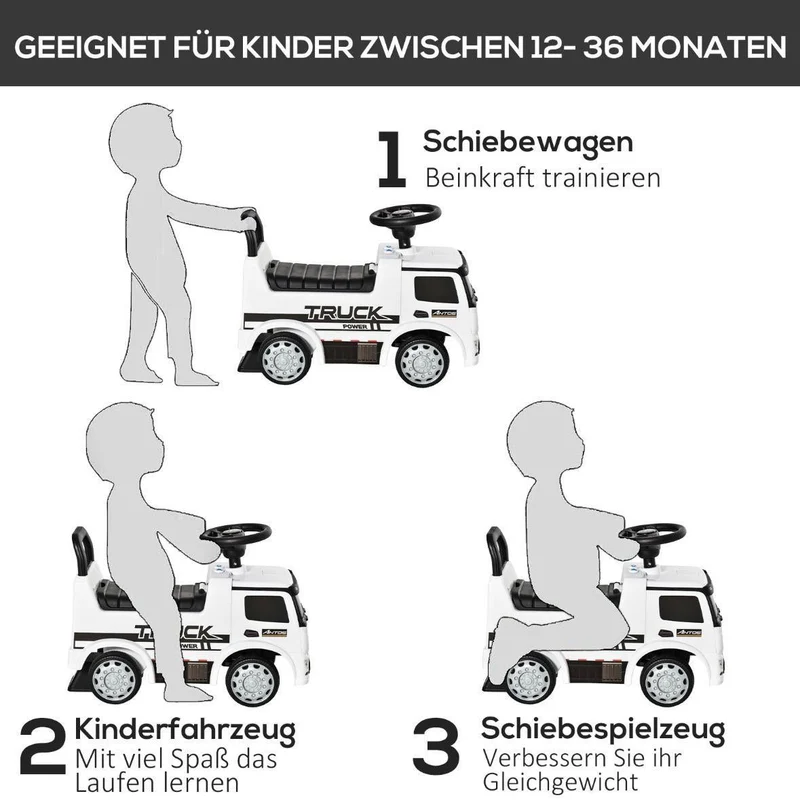 Mercedes Kinder Rutschauto 3in1 mit Schiebefunktion