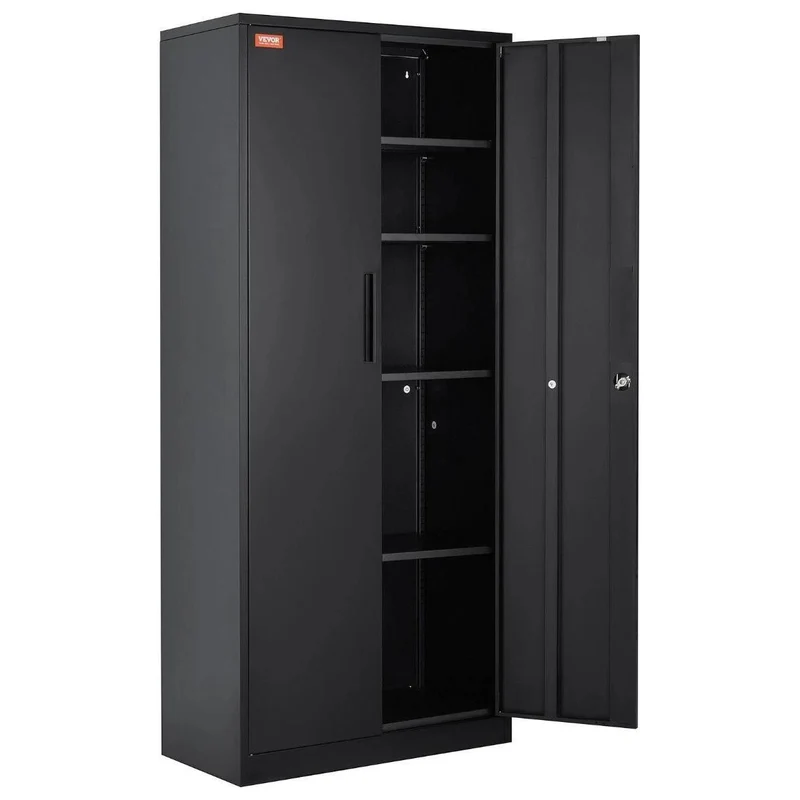 Metall Aktenschrank abschließbar 5 Ebenen Büro bis 450kg