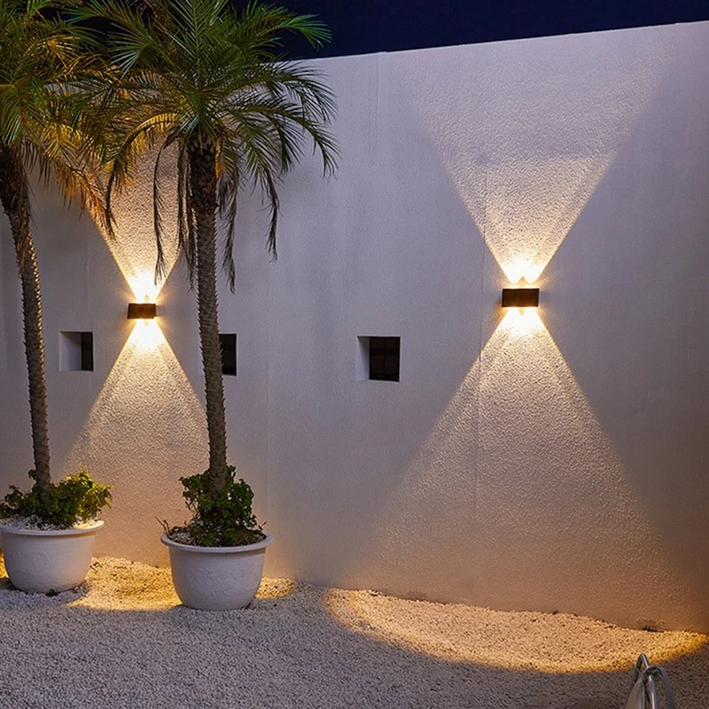Skanto | Solar LED Up/Down Außenwandleuchte Wasserdicht