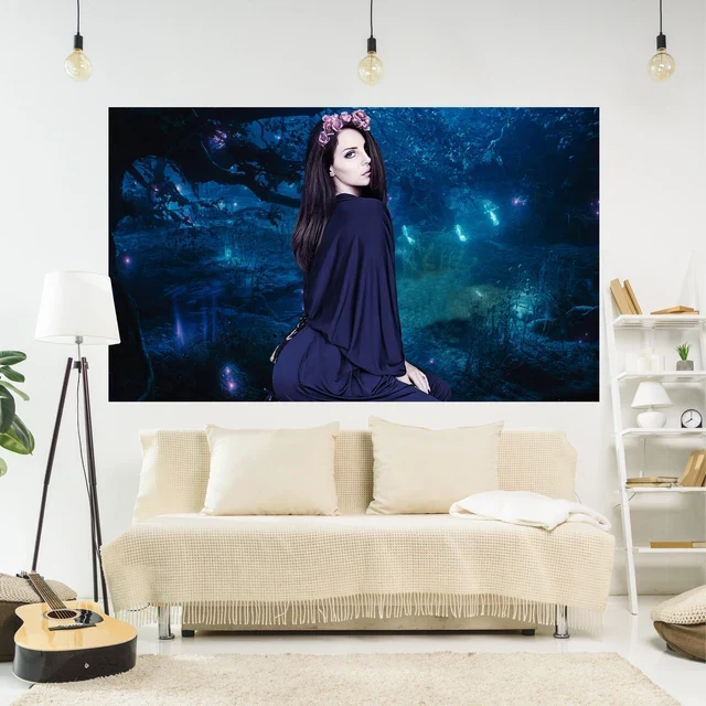 Skanto | Lana Del Rey Poster Wandteppich Wanddeko - Smoker - Ästhetische Schlafzimmer- oder Heimdekoration